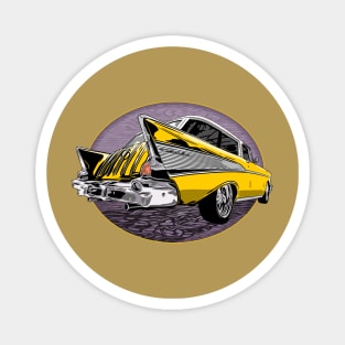 Yellow 57 Chevrolet Nomad Magnet